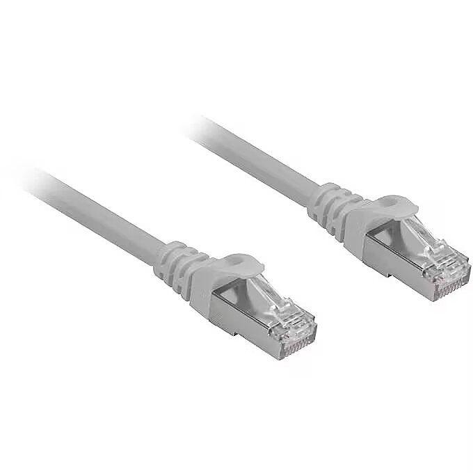 Cabo de Rede RJ45 SHARKOON CAT.6a SFTP LSOH (1 m - 2 x RJ45 macho - Cinzento)