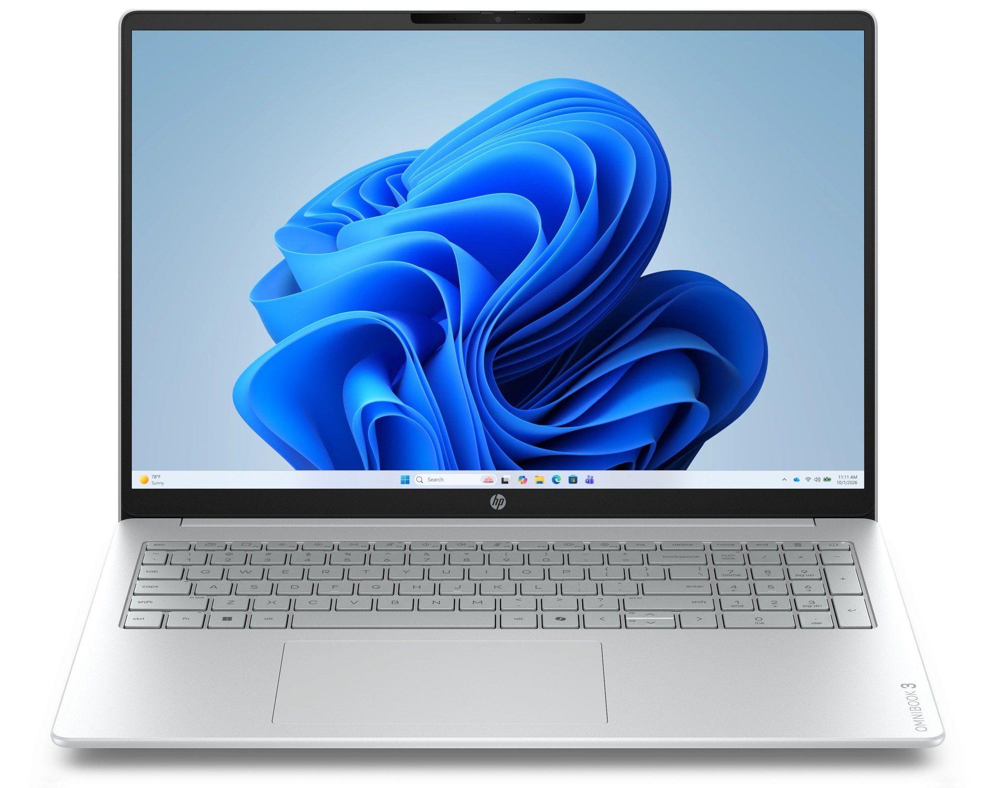 Portátil HP OmniBook 3 16-bu0087ns (Windows 11 Home - Intel Core 7 150U - 16" - Prateado)