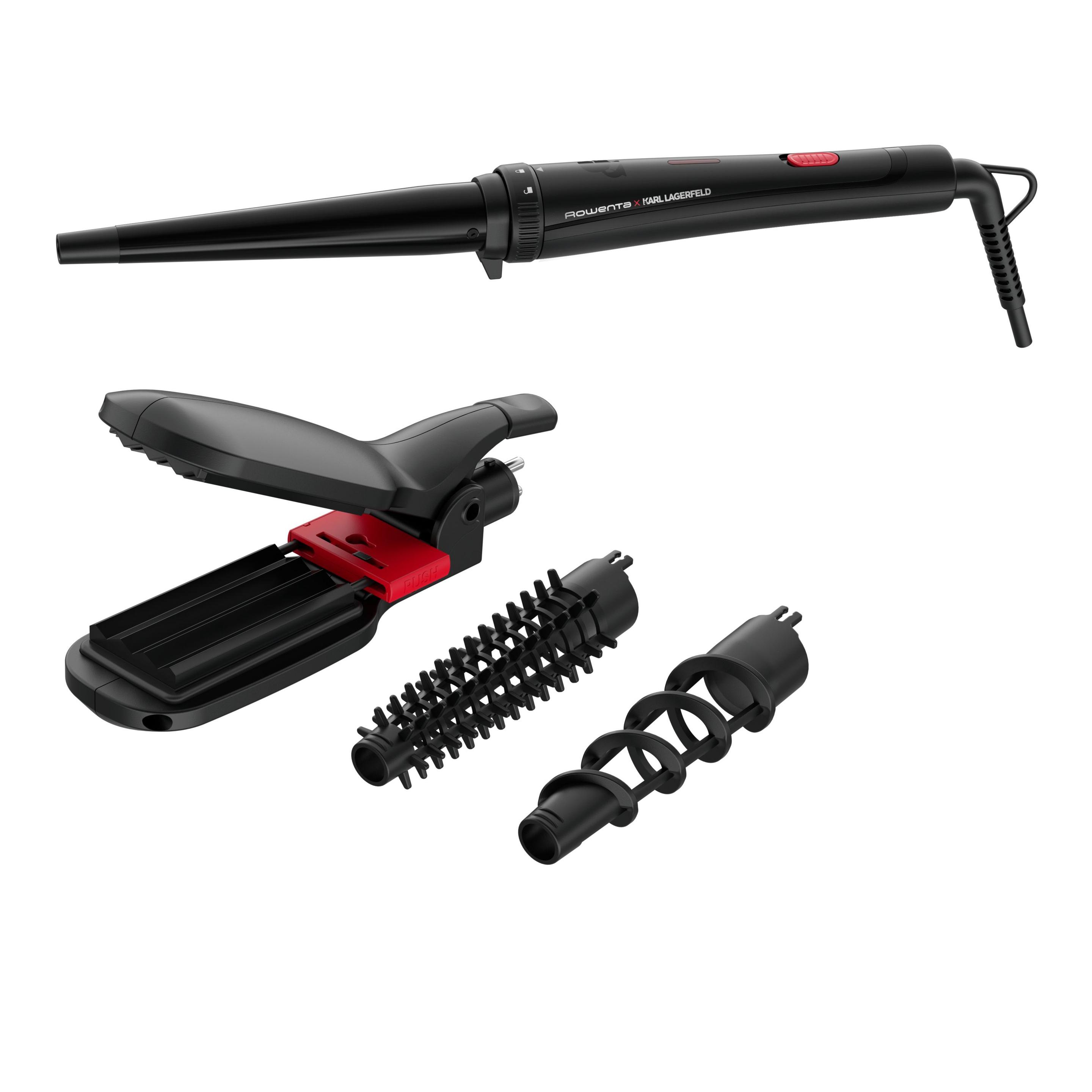 Modelador de Cabelo ROWENTA CF422L (Preto e Rosa)