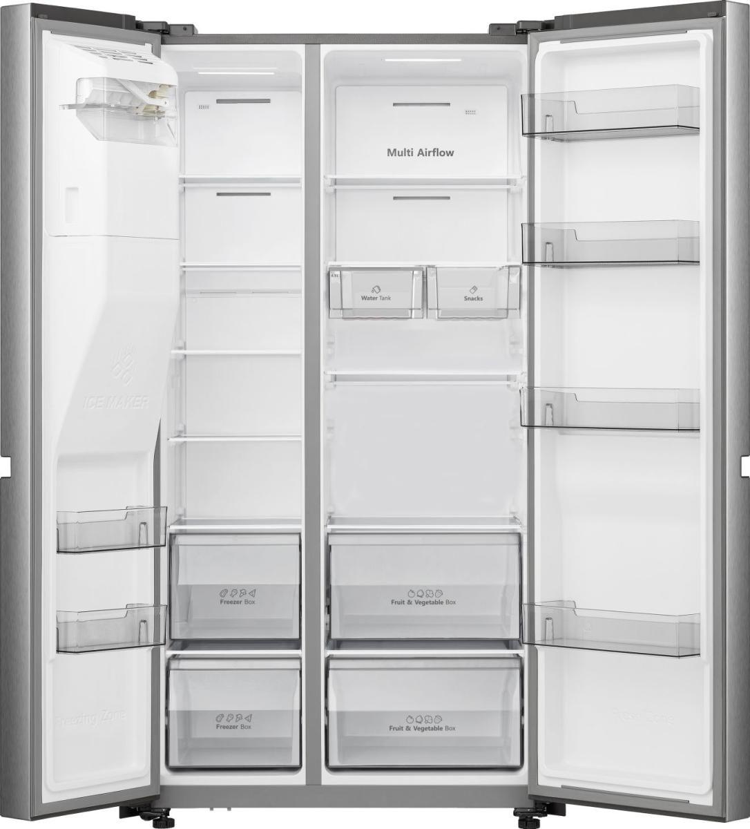 Frigorífico Americano Independente HISENSE RS818N4TIE1 (632 L - 179x91x73 cm - 91 cm - Cinzento Inox), miniatura 4