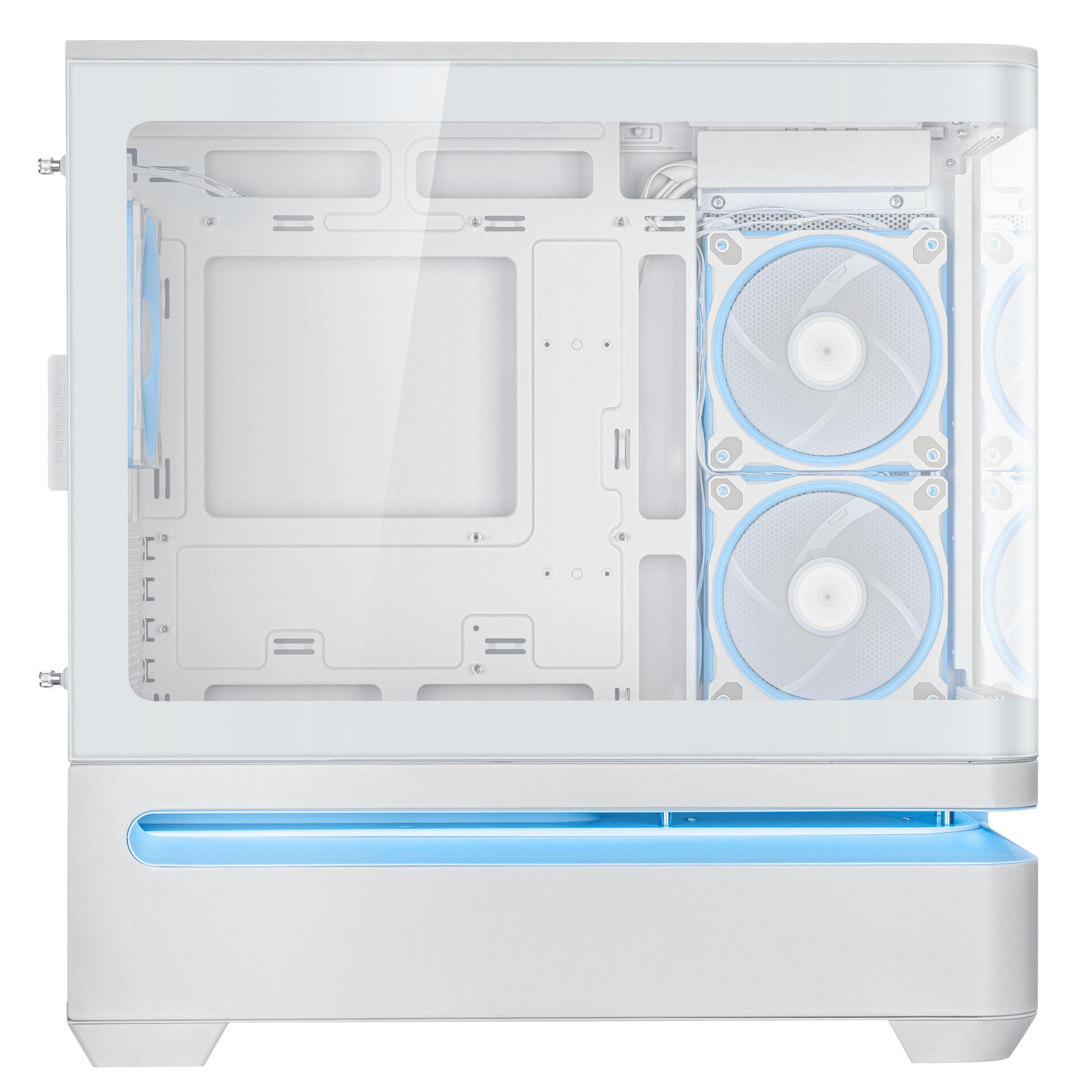 Caixa PC ASUS PRIME AP202 ARGB (micro ATX, Mini-ITX - Mini Tower - Micro-ATX, Mini-ITX - Branco) — miniatura 8
