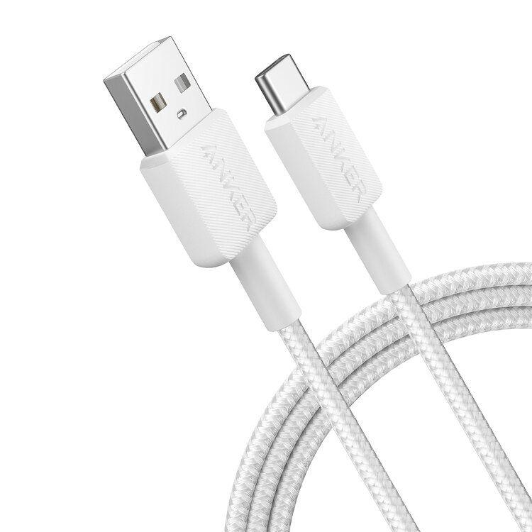 Cabo USB ANKER 322 (1,8 m - USB C - USB A - Branco), miniatura 3
