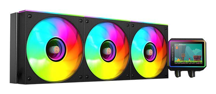 Refrigeração Líquida AIO MARS GAMING MLVISIONII360 (120 mm - 3 ventoinhas - 2300 RPM - Preto)