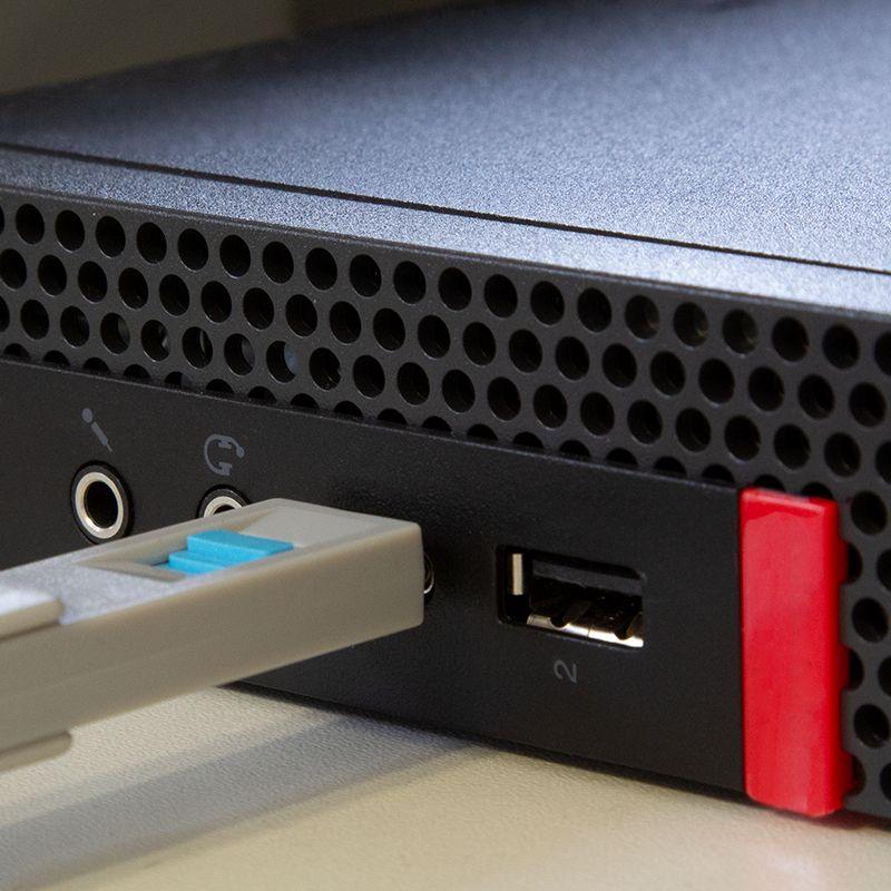 Bloqueador de Porta USB-C LOGILINK AU0052 (USB Type-C - Azul e Cinzento) — miniatura 3