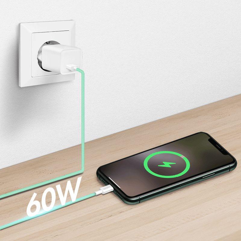 Cabo USB LOGILINK CU0327 (1 m - USB A - USB C - Verde), miniatura 4