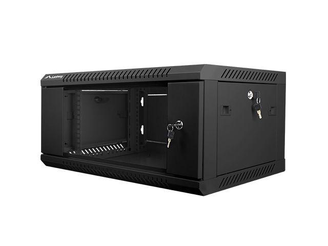 Armário Rack Mural LANBERG WF01-6404-10B (4U - 19" - 600x450 mm - Preto)