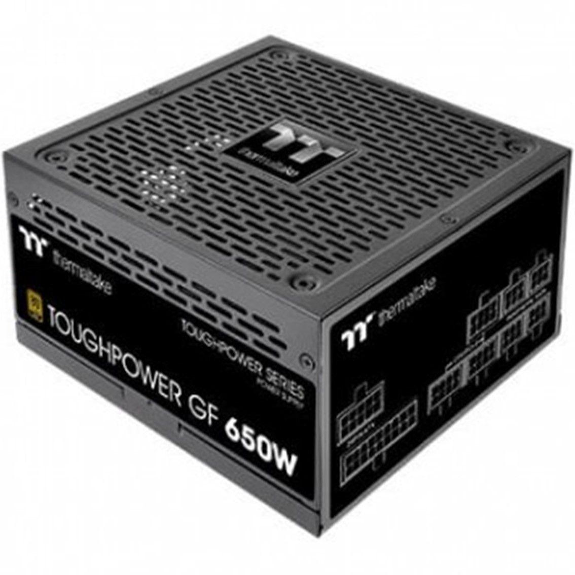 Fonte de Alimentação THERMALTAKE Toughpower GF1 (ATX - 650 W - 80 PLUS Gold - Preto)