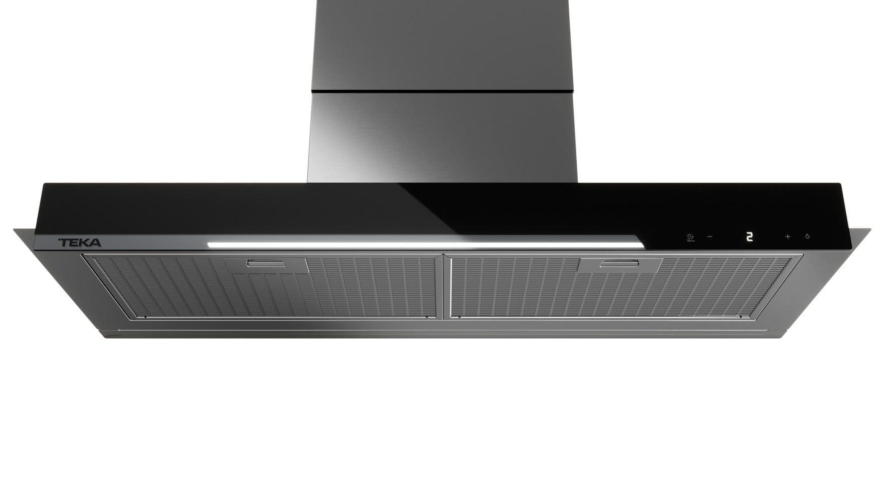 Exaustor de Encastre TEKA GFI 97350 EOS BK (Altura 38-43 cm - 89 cm - 37 cm - Preto)