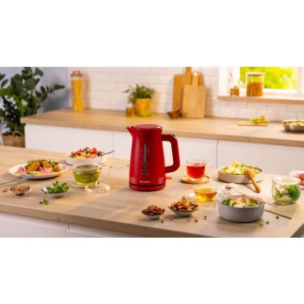Jarro Elétrico BOSCH TWK3M124 (2400 W - 1,7 l - Plástico - Vermelho) — miniatura 4