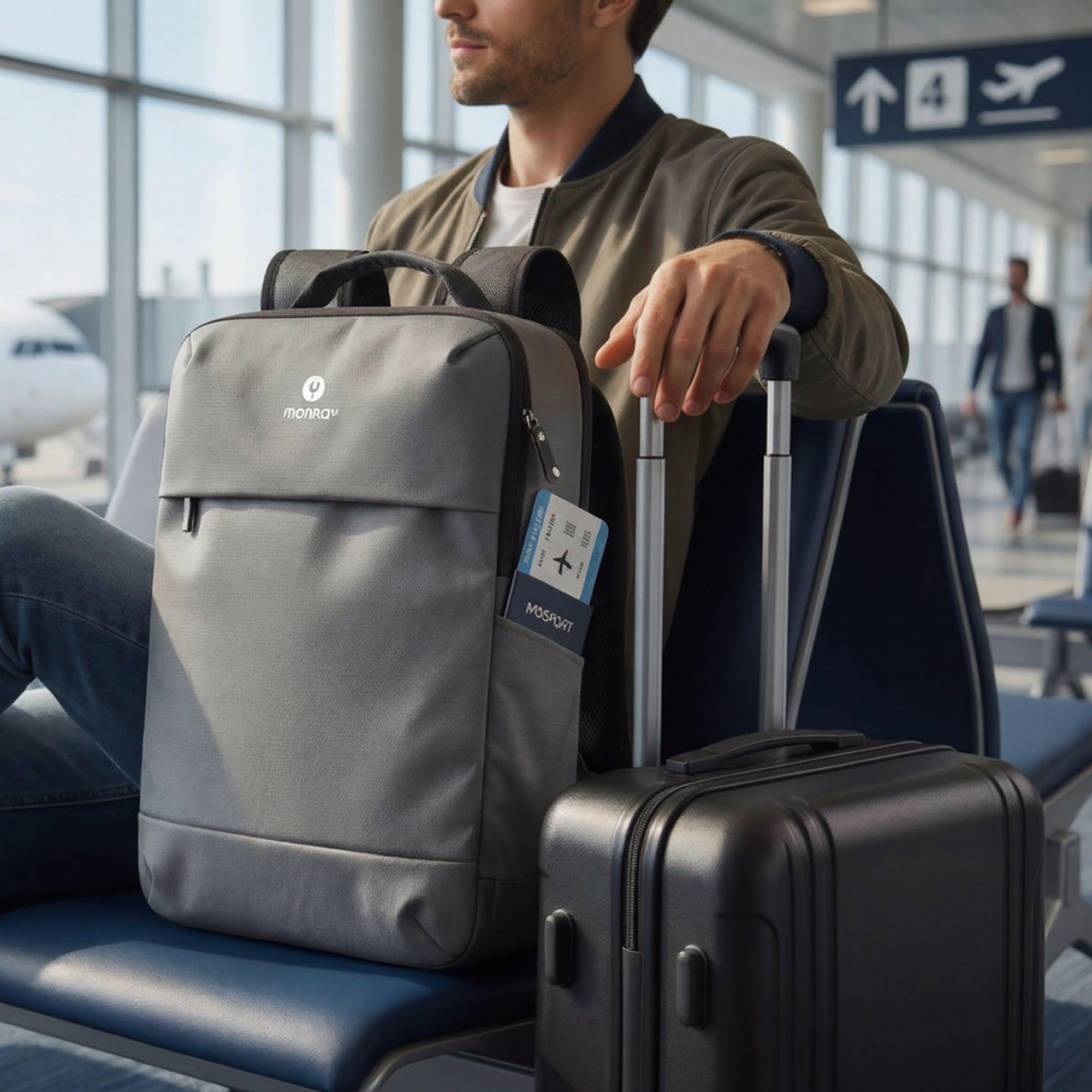 Mochila NGS Monray Sacks Horizon (10 l - 39,6 cm - Altura 40 cm - Cinzento), miniatura 10