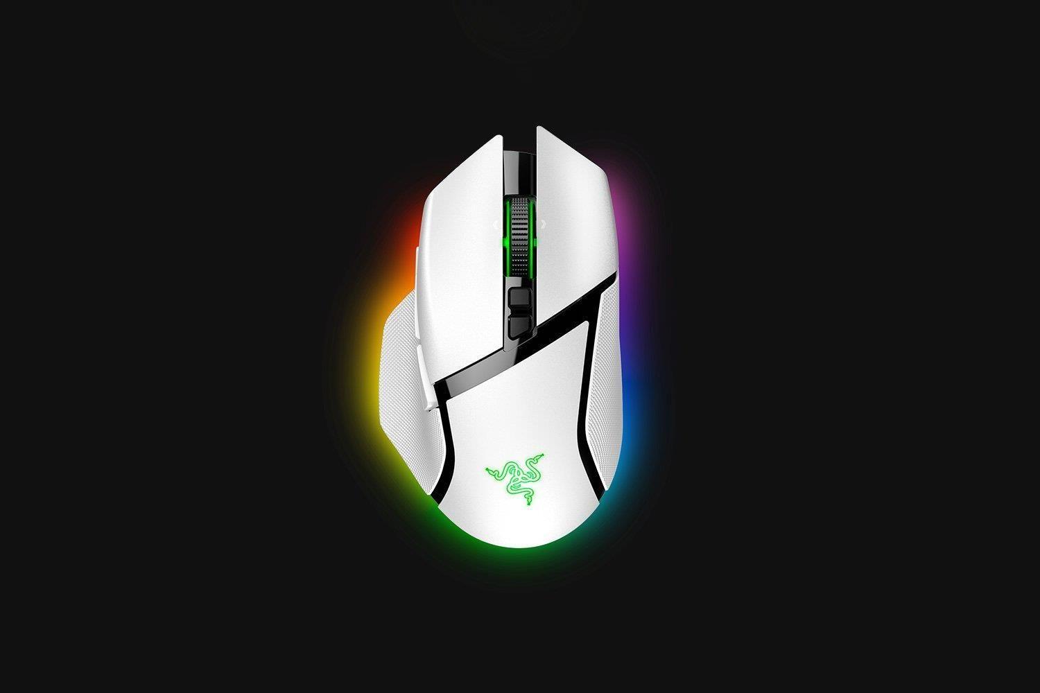 Rato RAZER Basilisk V3 Pro (Mão direita - 30000 DPI - Ótico - Branco)