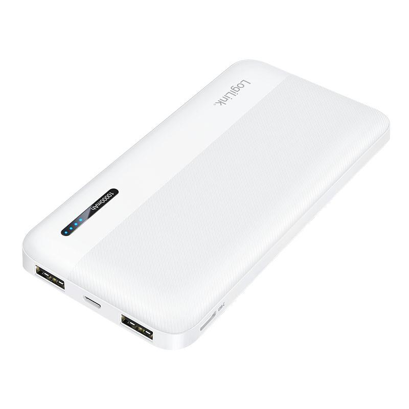 Powerbank LOGILINK PA0338WRF (10000 mAh - 12 W - Micro-USB + USB Type-C - Branco), miniatura 2