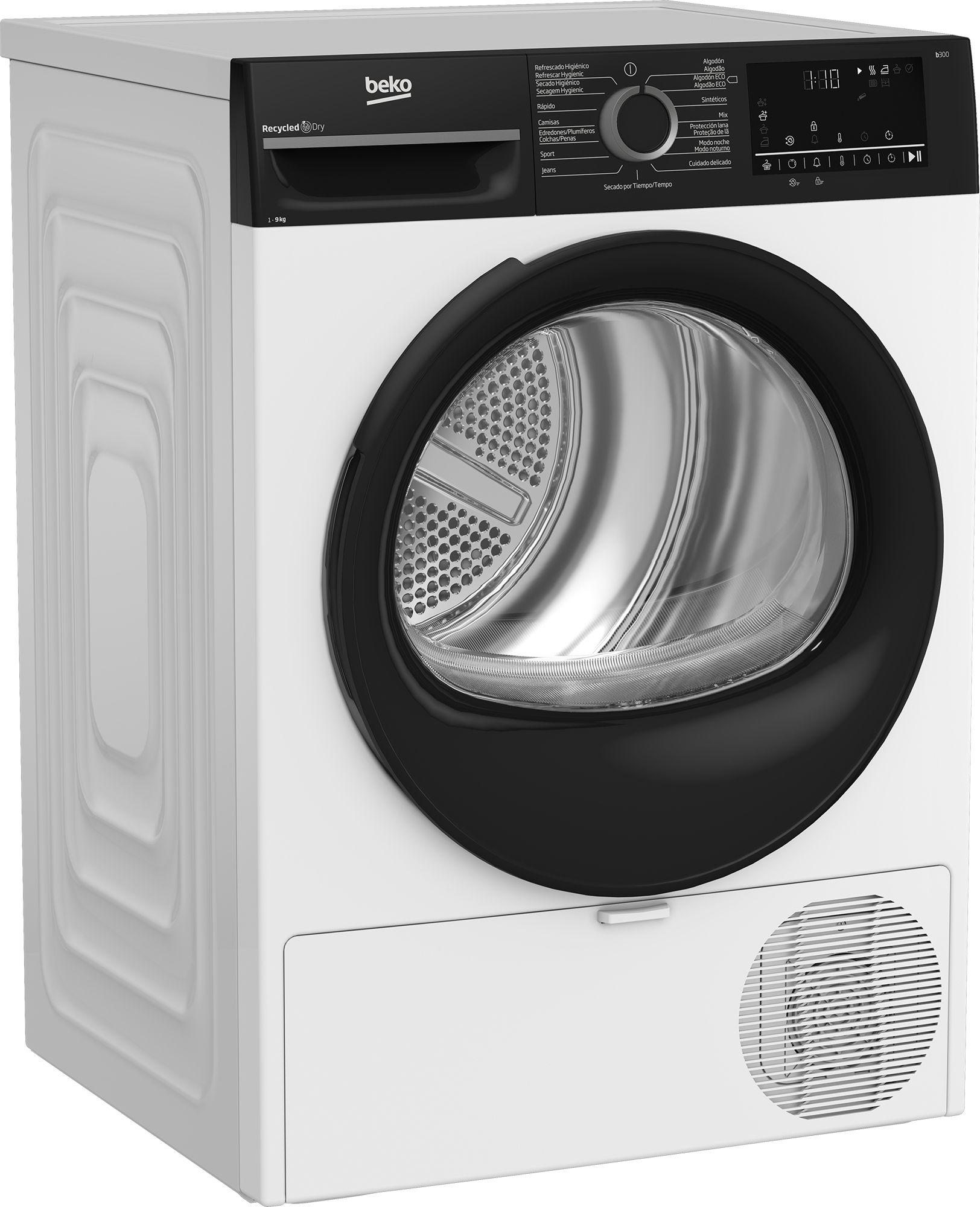 Máquina de Secar Roupa Independente BEKO BM3T49240W (9 kg - Bomba de calor - Direita - Branco), miniatura 2
