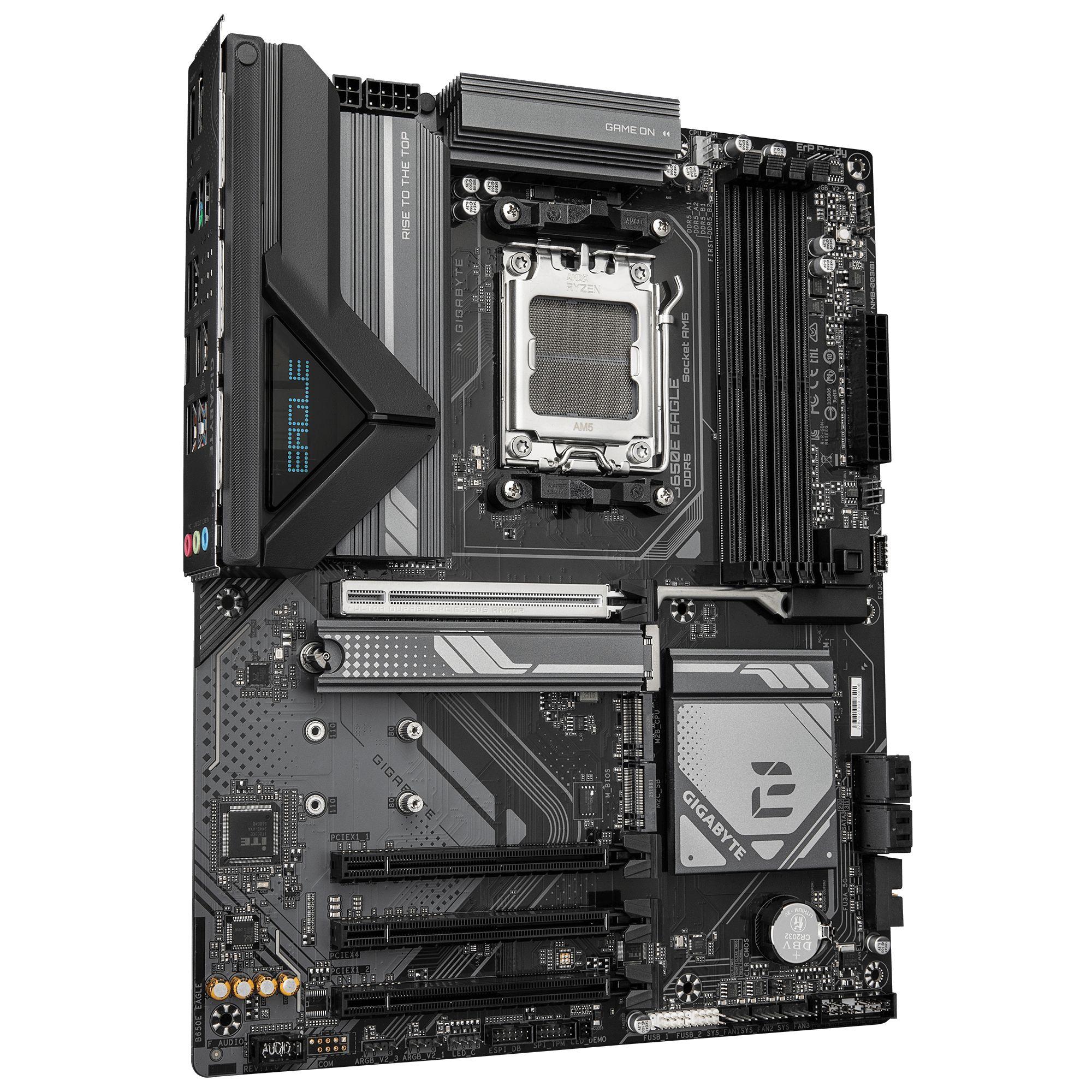 Motherboard GIGABYTE B650E EAGLE (AM5 - ATX - Duplo canal - Castanho escuro) — miniatura 3
