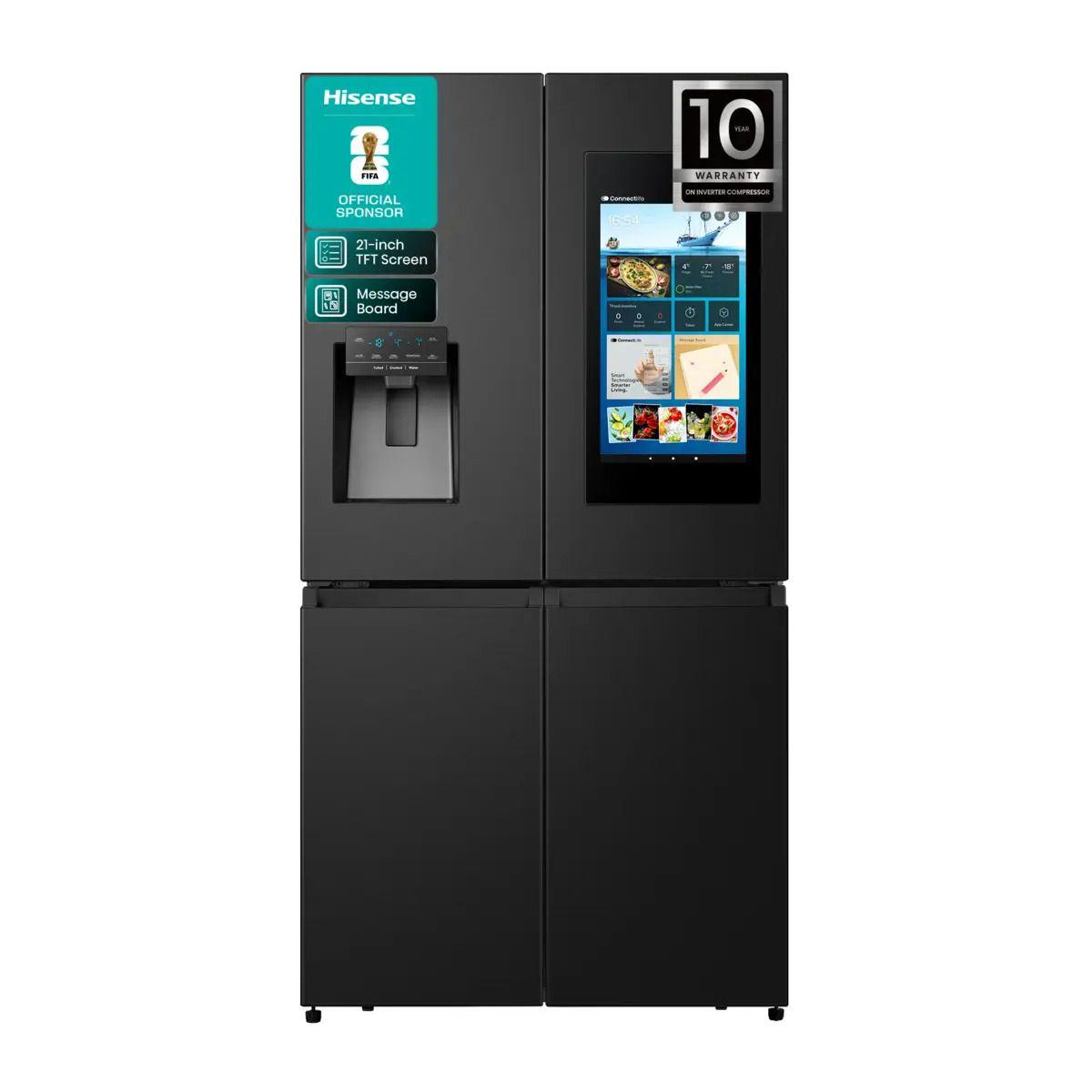 Frigorífico Americano Independente HISENSE RQ760N4IFE (577 L - 178,5x91,4x72,5 cm - 179 cm - Preto)