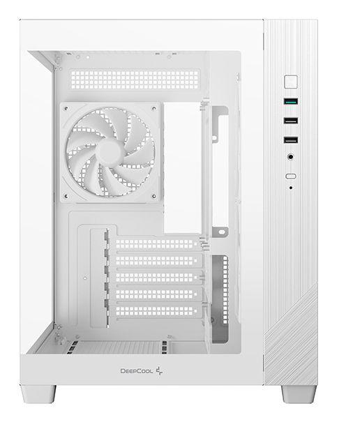 Caixa PC DEEPCOOL CG330 3F WH (Mini-ITX, Micro-ATX, BTF - Torre - ABS, SPCC, vidro temperado - Branco) — miniatura 3