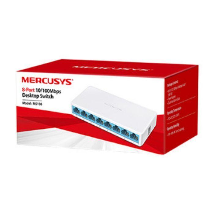 Switch MERCUSYS MS108 (Fast Ethernet - 768 KB - 1,6 Gbit/s - Branco), miniatura 3
