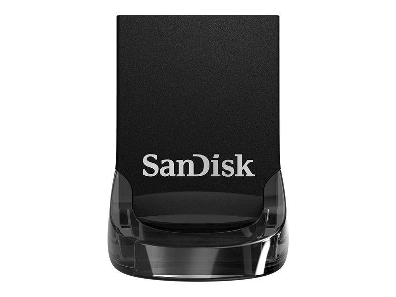 Pen USB SANDISK Ultra Fit SDCZ430-256G-G46 (Sem tampa - USB 3.2 Gen 1 - Até 130 MB/s - Preto)
