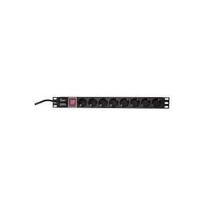 Régua de Tomadas PDU LOGILINK PDU8C01 (1U - Tipo F - Preto), miniatura 2