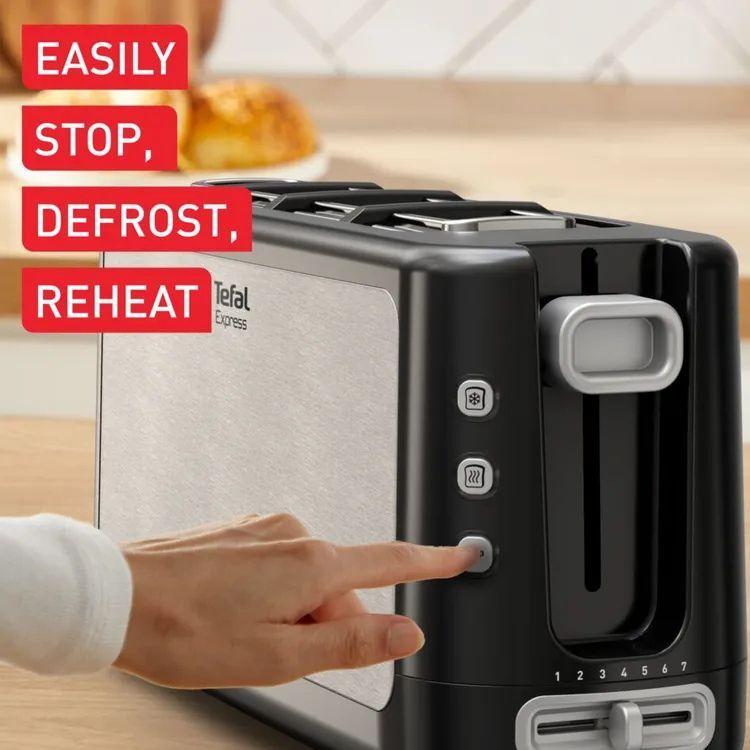 Torradeira TEFAL TL365ETR (1000 W - Inox e Preto), miniatura 3