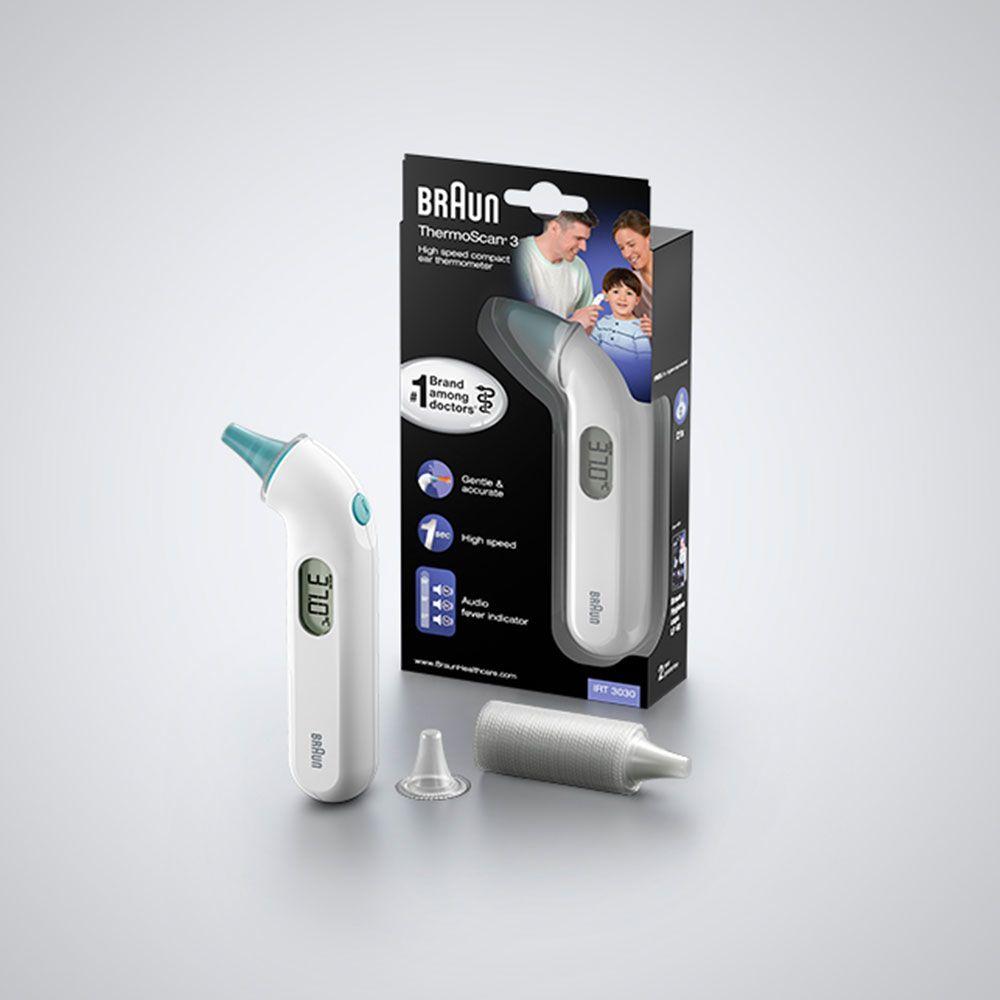Termómetro Auricular BRAUN ThermoScan 3 IRT3030WE (Branco) — miniatura 5