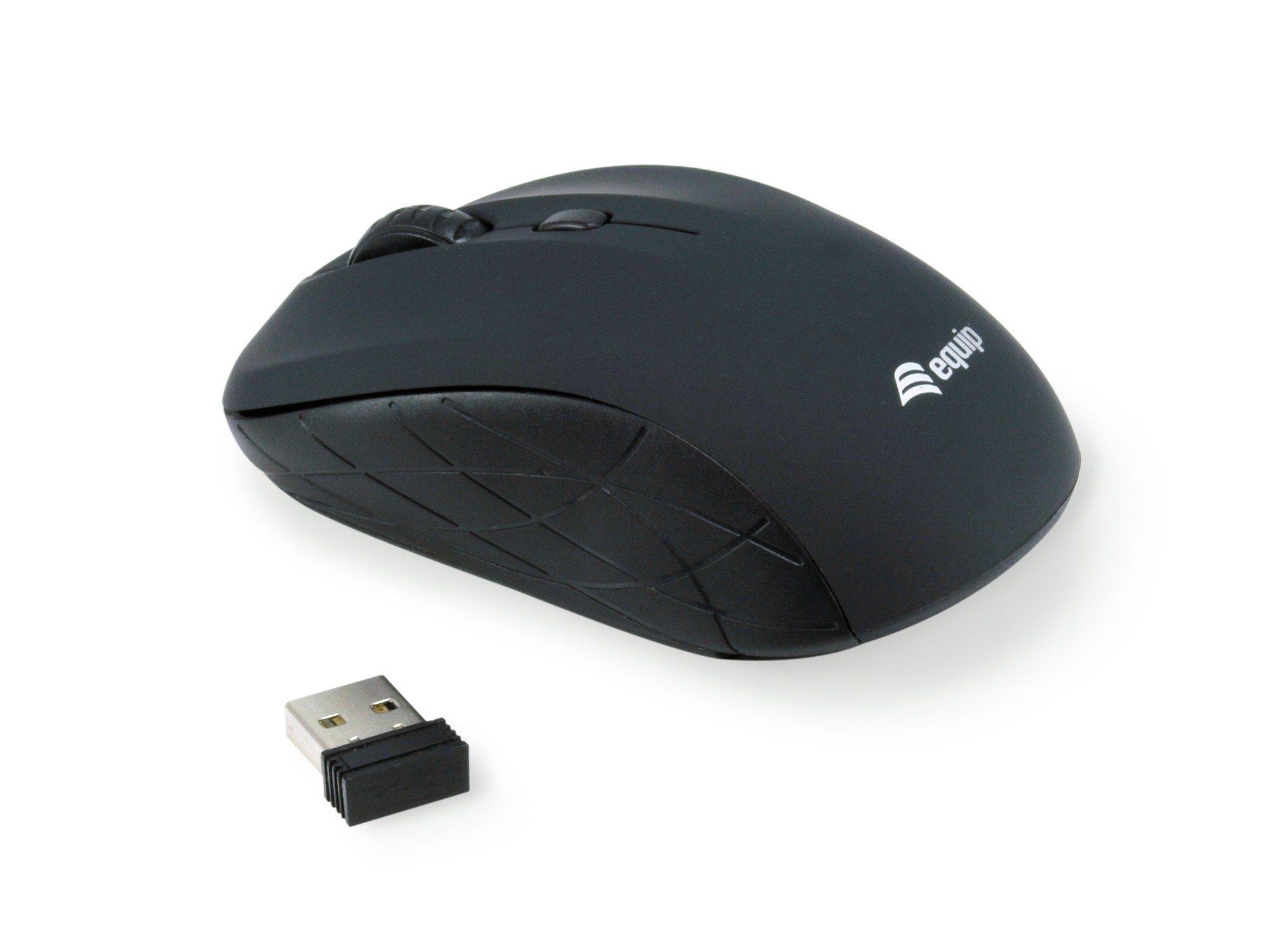 Rato EQUIP Mini Wireless 245108 (Ambidestro - 1600 DPI - Ótico - Preto) — miniatura 4