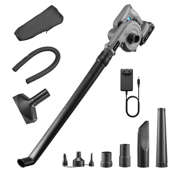 Soprador de Folhas CECOTEC AirForce 2120 FreeMove (21 V - Bateria - Cinzento)