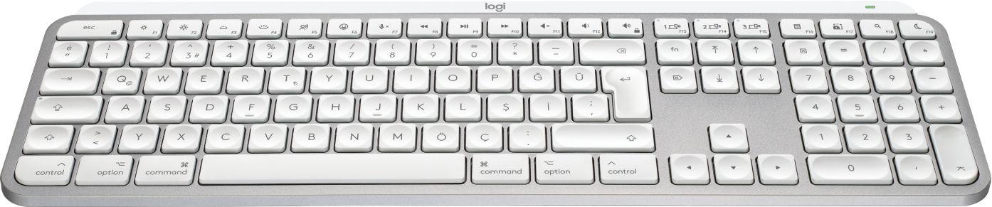 Teclado LOGITECH MX Keys S for Mac (Suíço - Teclas tesoura - Tamanho completo - Cinza-claro) — miniatura 2