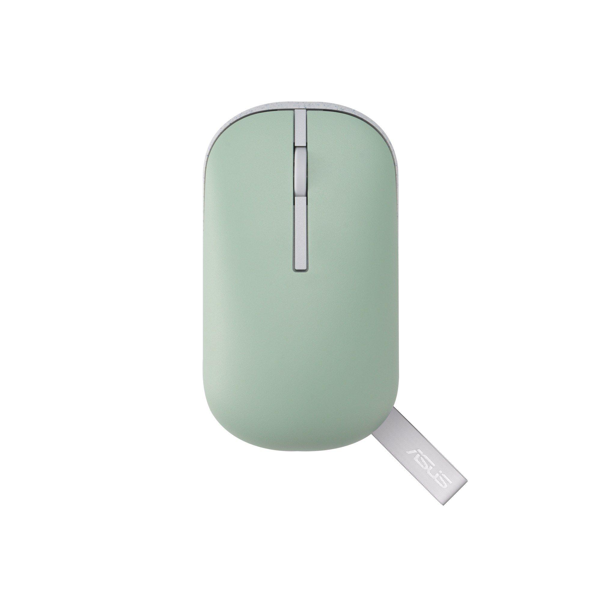 Rato ASUS Marshmallow MD100 (Ambidestro - 1600 DPI - Ótico - Bege/Verde) — miniatura 6