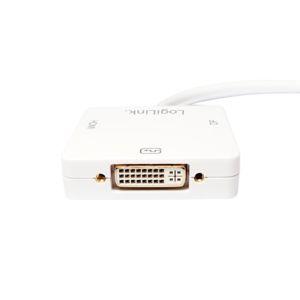Adaptador Multiporta LOGILINK CV0045A (0,15 m - Mini DisplayPort - HDMI, DVI e DisplayPort - Branco), miniatura 2