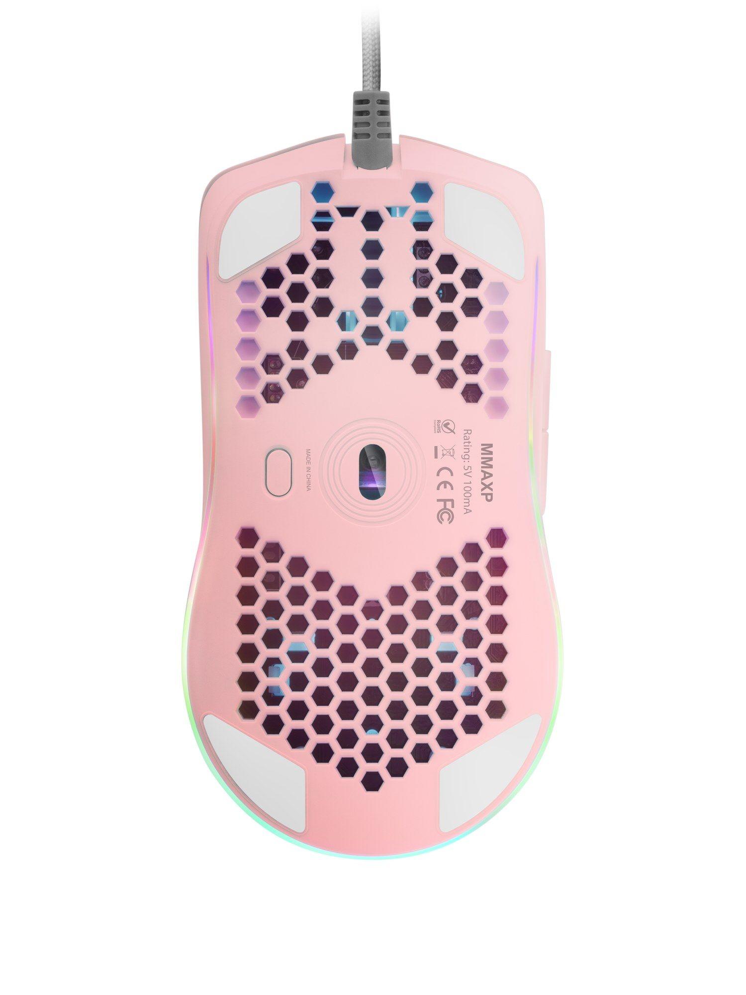 Rato MARS GAMING MMAXP (Mão direita - 12400 DPI - Ótico - Rosa), miniatura 8