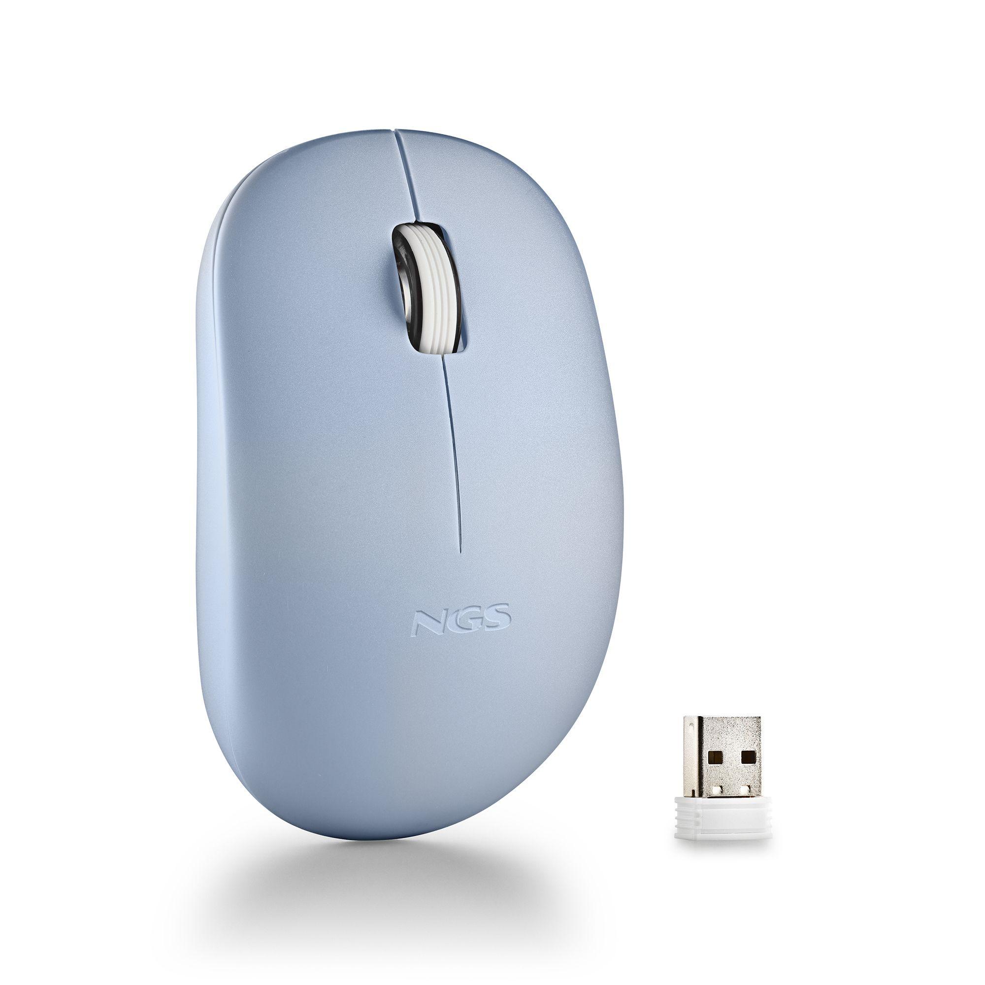 Rato NGS FOG PRO (Ambidestro - 1000 DPI - Ótico - Azul)