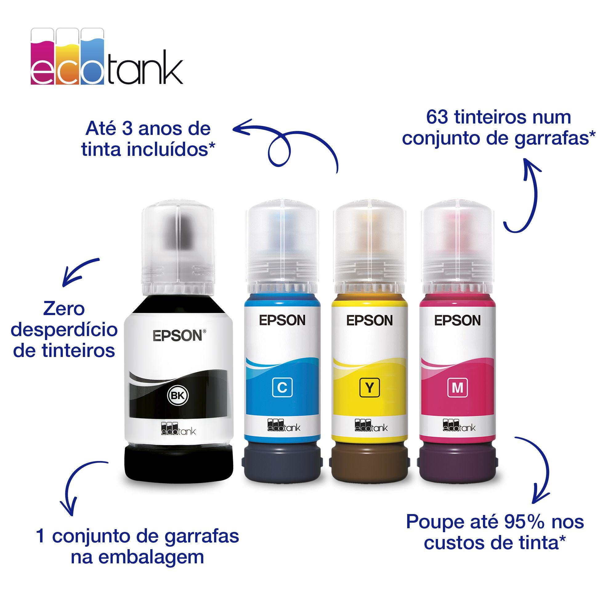 Impressora Multifunções EPSON EcoTank ET-2956 (A4 - Impressão a cores - 100 folhas - Branco) — miniatura 4