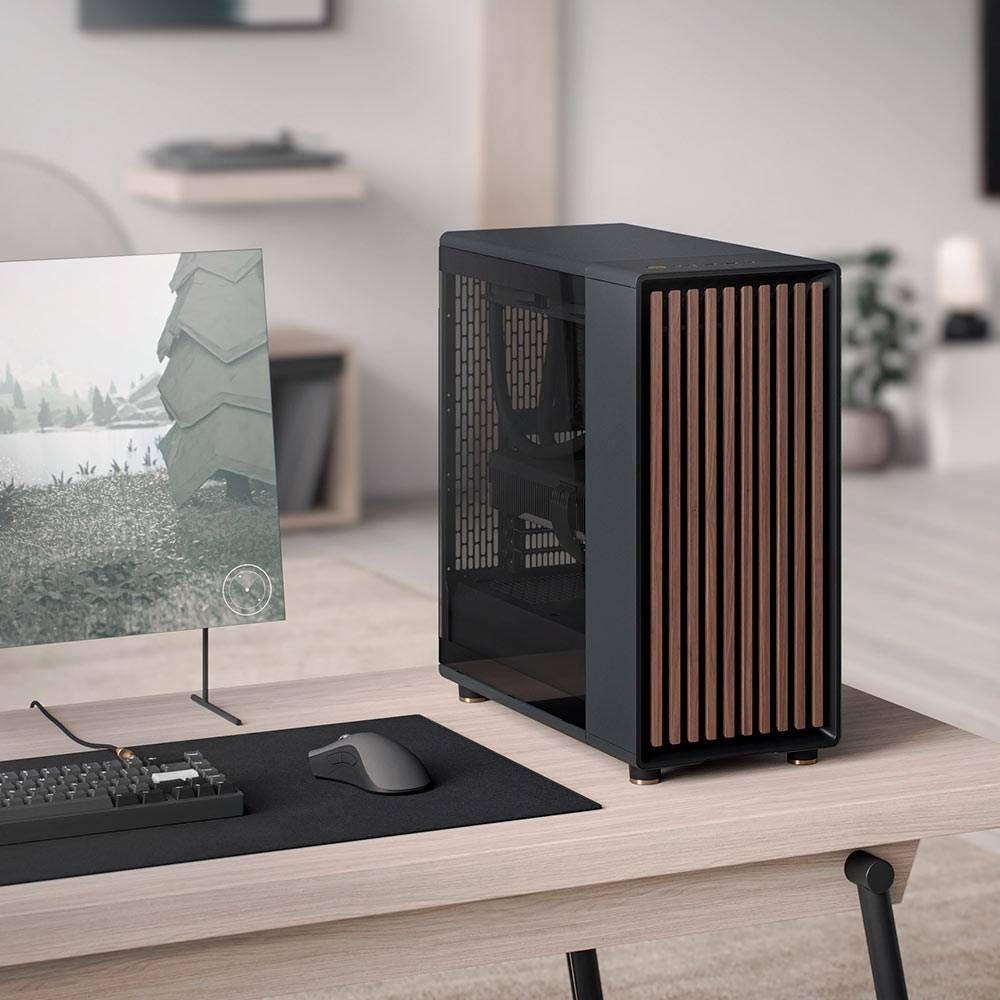 Caixa ATX FRACTAL DESIGN North (ATX, Micro ATX, Mini-ITX - Midi Tower - Vidro temperado, ferro - Preto) — miniatura 3
