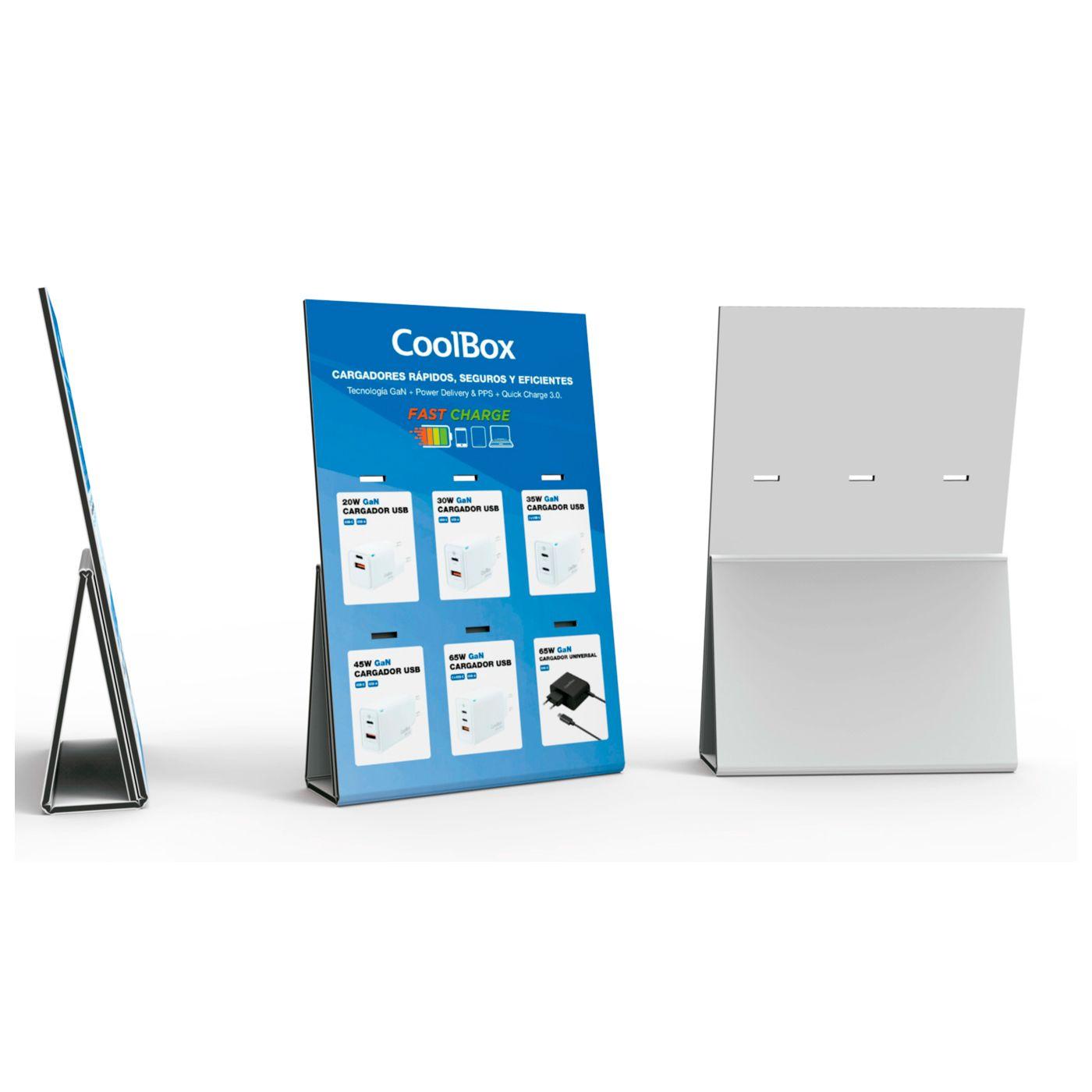 Pack de 18 Carregadores de Dispositivos Móveis COOLBOX COO-PACK-GAN (GaN - com expositor) — miniatura 4
