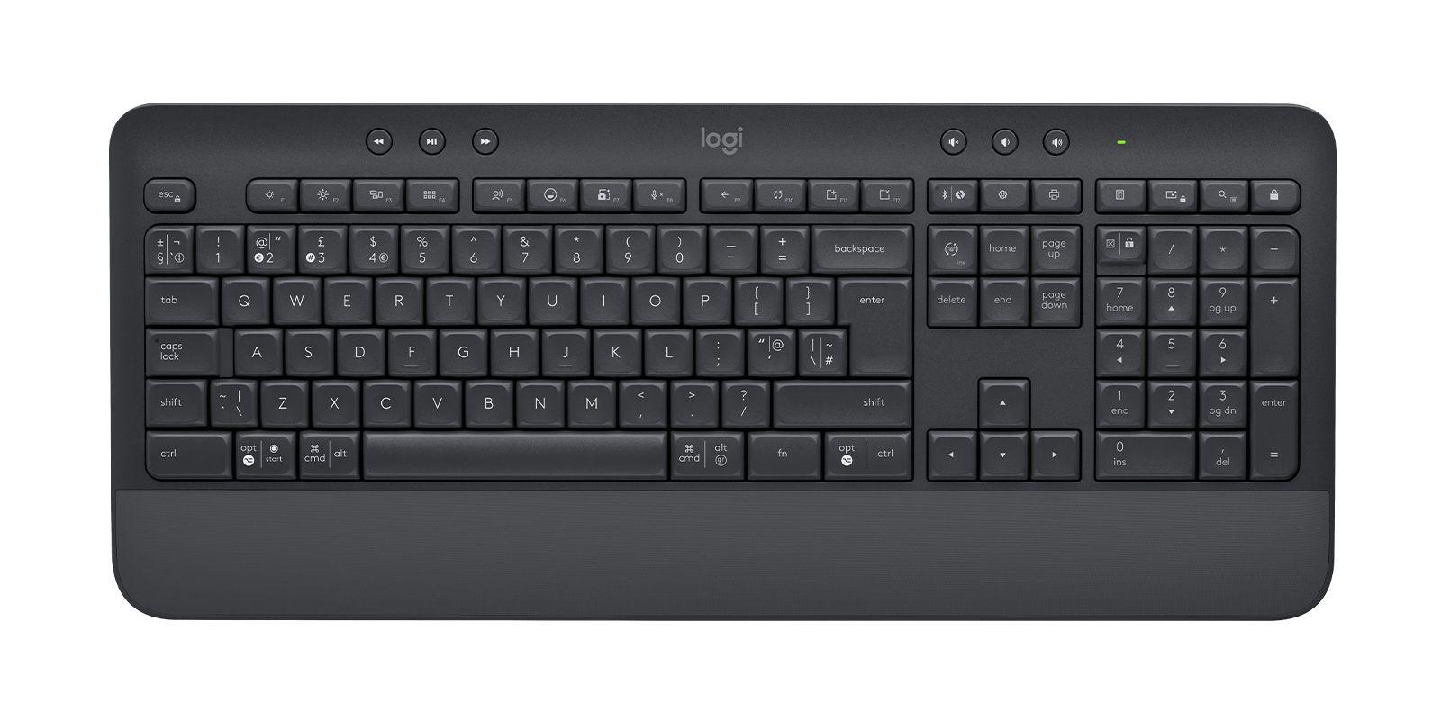 Conjunto de Teclado e Rato LOGITECH Signature MK650 for Business (Inglês - Interruptor de membrana - Tamanho completo - Grafite)