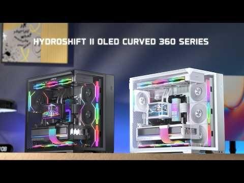 Water Cooler CPU AIO LIAN LI HydroShift II OLED Curved 360 TL (AM5, AM4, LGA 1851, LGA 1700 - AM5, LGA 1851, LGA 1700, AM4 - 120 mm - Branco) — miniatura 2