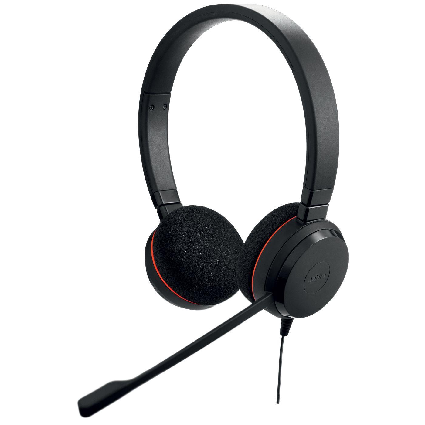 Headset JABRA Evolve 20 MS Stereo (Binaural - Com fios - Supra-aural - Preto)