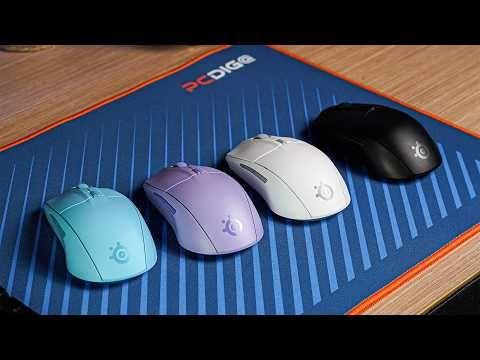 Rato STEELSERIES Rival 3 Wireless Gen 2 (Ambidestro - 18000 DPI - Ótico - Azul Claro) — miniatura 3