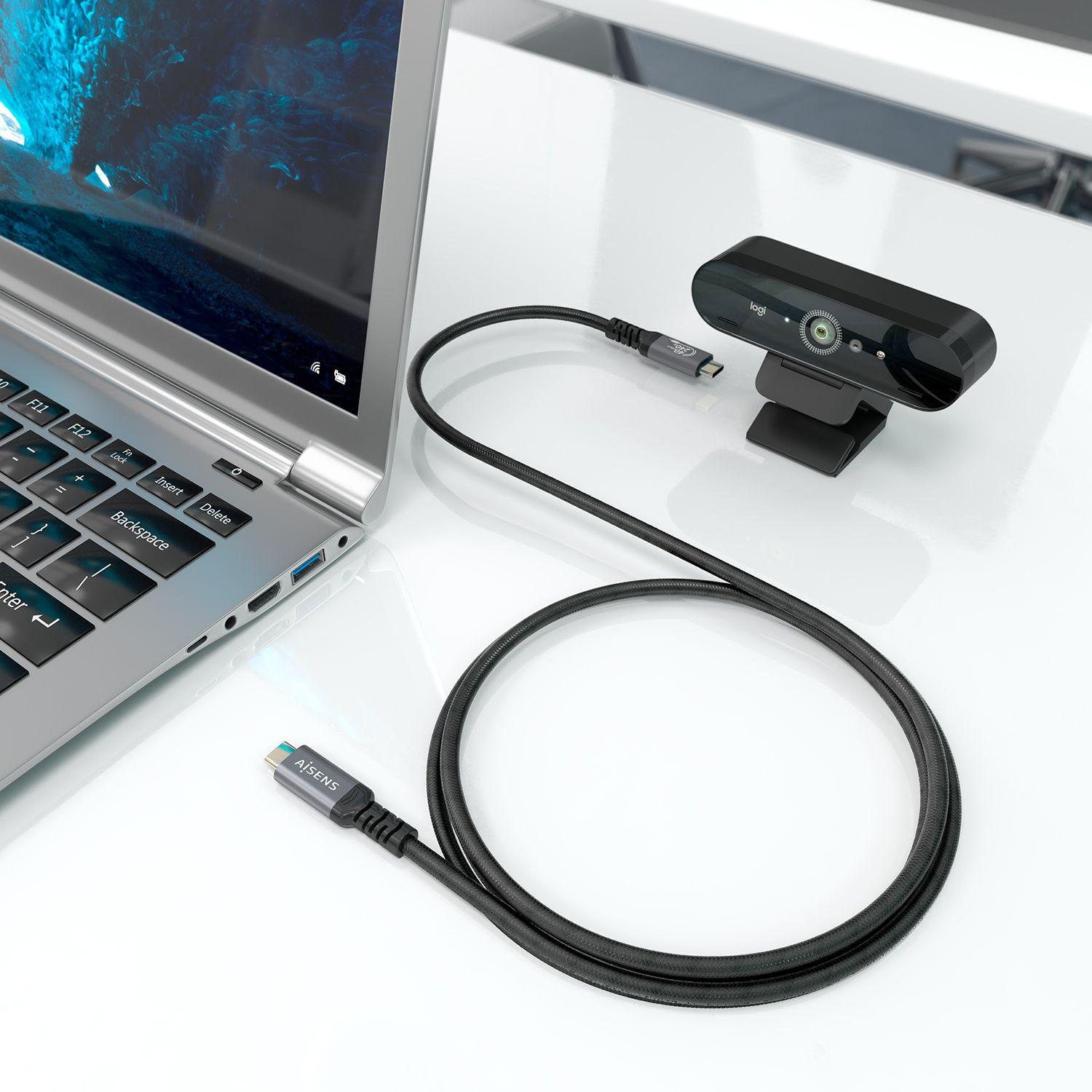 Cabo USB-C AISENS A156-0996 (2 m - USB C - Preto), miniatura 4