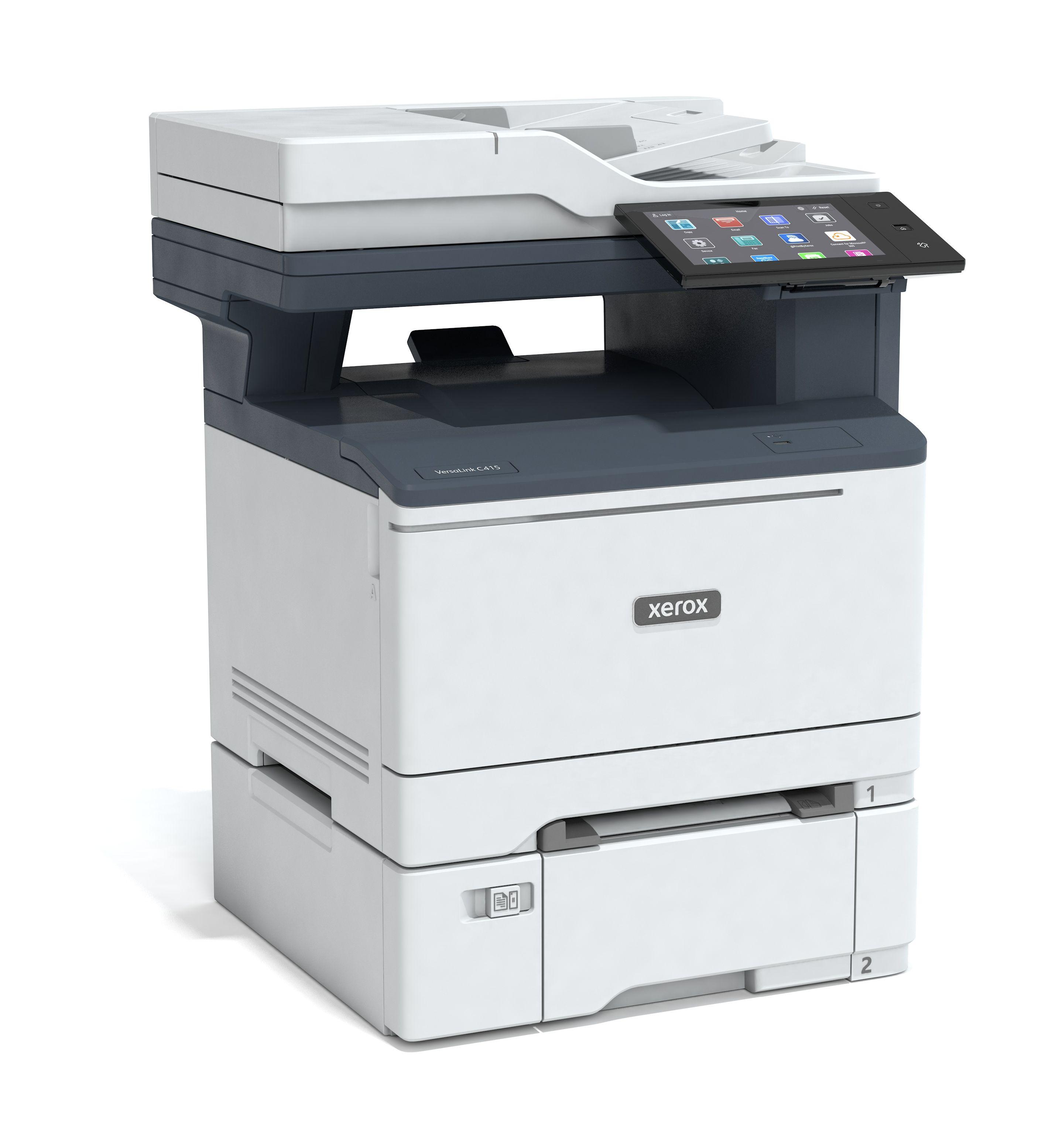 Impressora Laser Multifunções XEROX VersaLink C415V_DN (A4 - Impressão a cores - 251 folhas - Branco e Cinzento) — miniatura 4