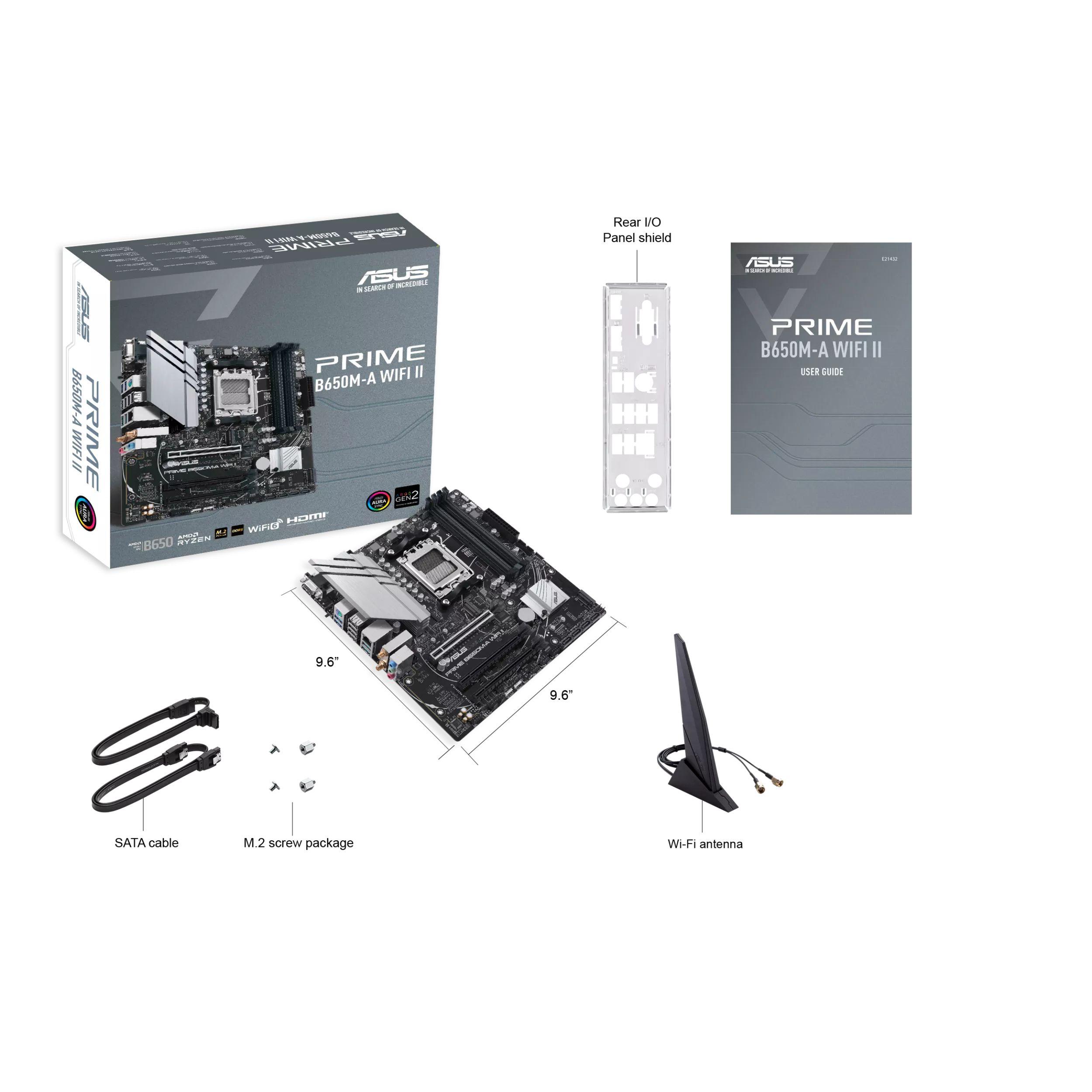 Motherboard ASUS PRIME B650M-A WIFI II (AM5 - AMD Ryzen 7 - micro-ATX), miniatura 7