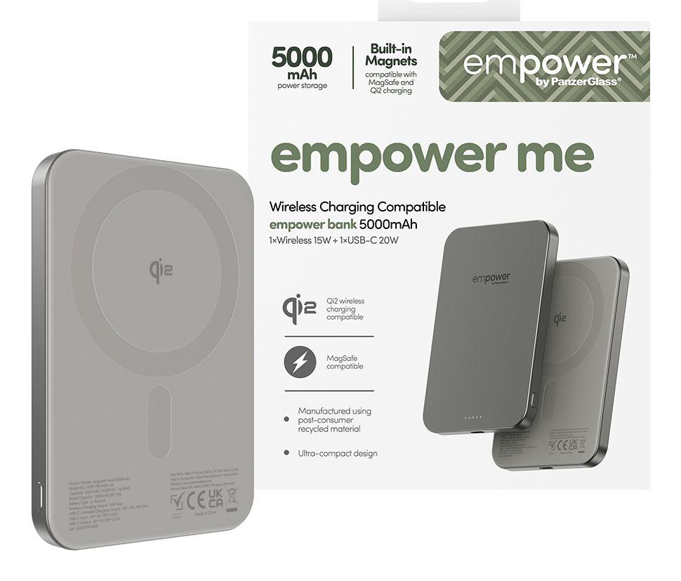 Powerbank PANZERGLASS empower™ Bank (5000 mAh - USB Type-C - Titânio), miniatura 2