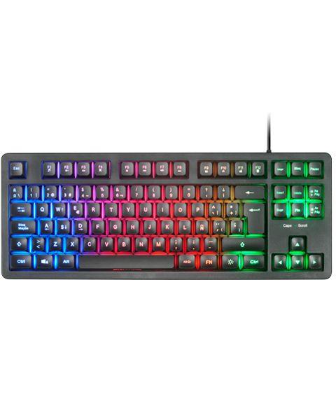 Teclado Gaming MARS GAMING MK023 (Português - Interruptor de membrana - USB - Preto)