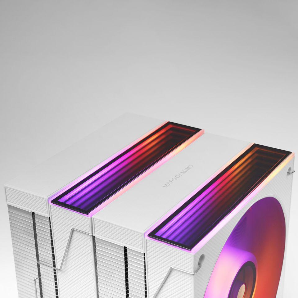 Cooler CPU MARS GAMING MCPU-X26W (12 cm - 2600 RPM - Multi - Branco) — miniatura 5
