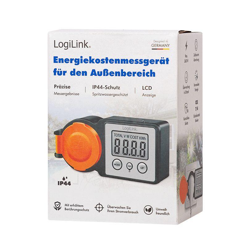 Medidor de Consumo de Energia LOGILINK EM0007 (LCD 2" - 16 A - Preto/Laranja), miniatura 6