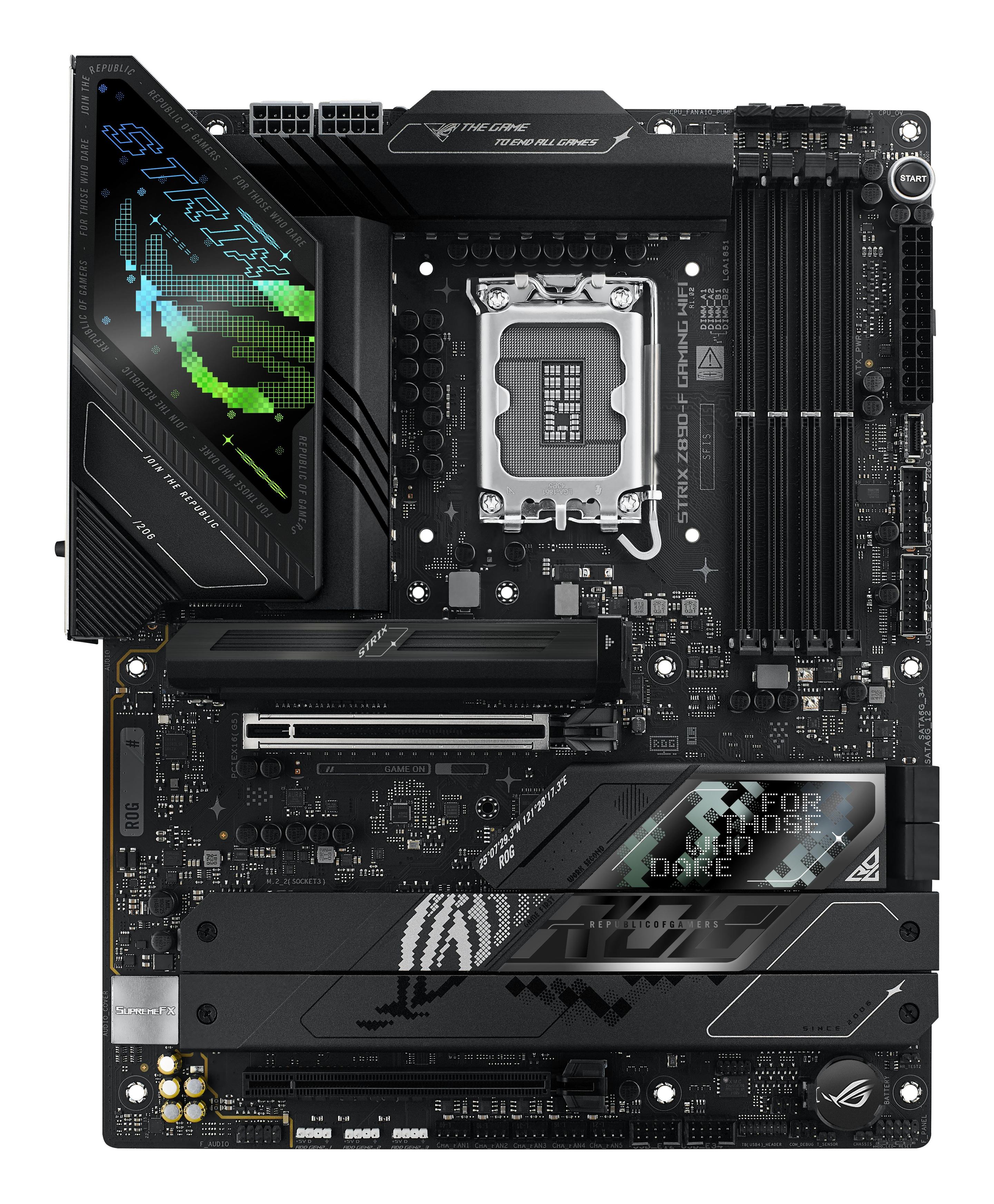 Motherboard ASUS ROG STRIX Z890-F GAMING WIFI (LGA 1851 (Socket V1) - Intel Core Ultra - ATX - Preto), miniatura 3