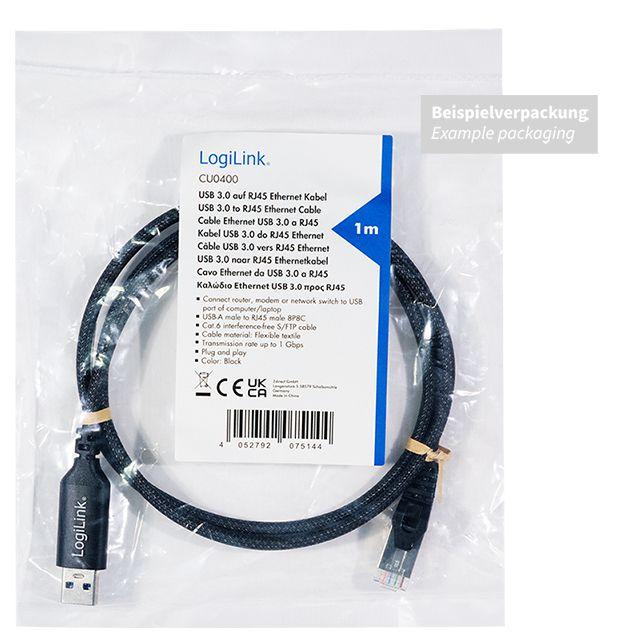 Cabo Adaptador USB 3.0 para Ethernet LOGILINK CU0404 (5 m - Cat6 - USB-A - Preto), miniatura 5