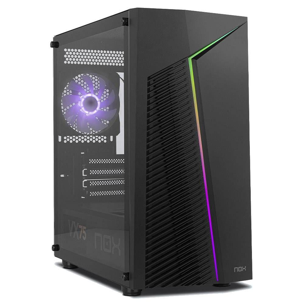 Caixa PC NOX Infinity Zeta RGB (ITX, micro ATX - Mini Tower - Micro-ATX, Mini-ITX - Preto) — miniatura 2
