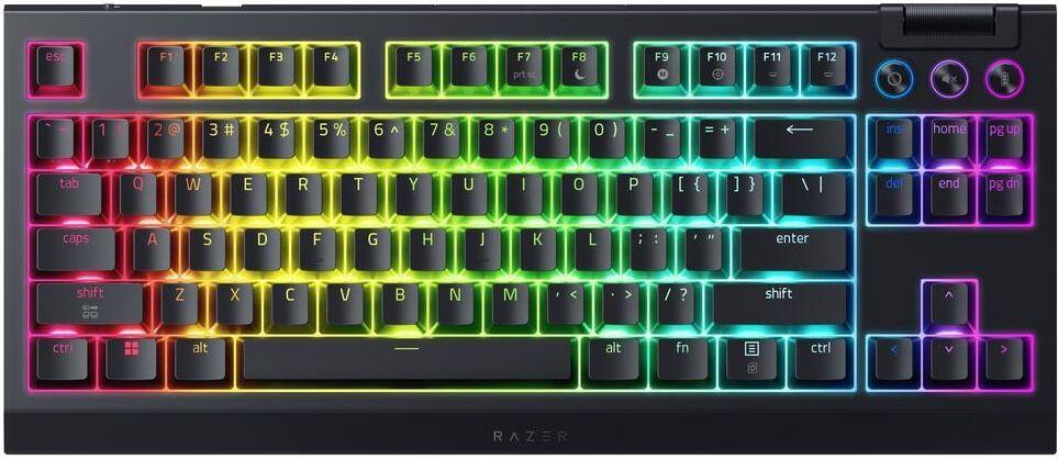 Teclado RAZER BlackWidow V4 Tenkeyless HyperSpeed (DE - Razer Orange tácteis - Tenkeyless)